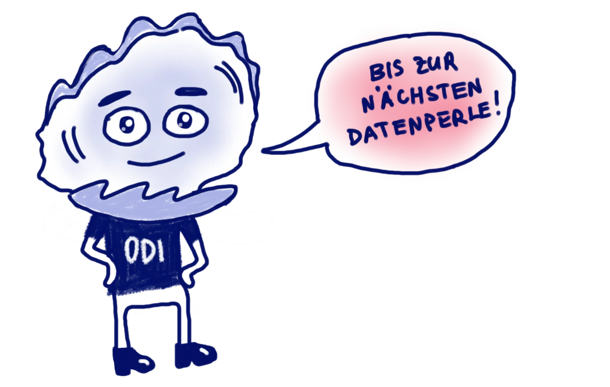 Odi freut sich schon auf die nächste Datenperle.