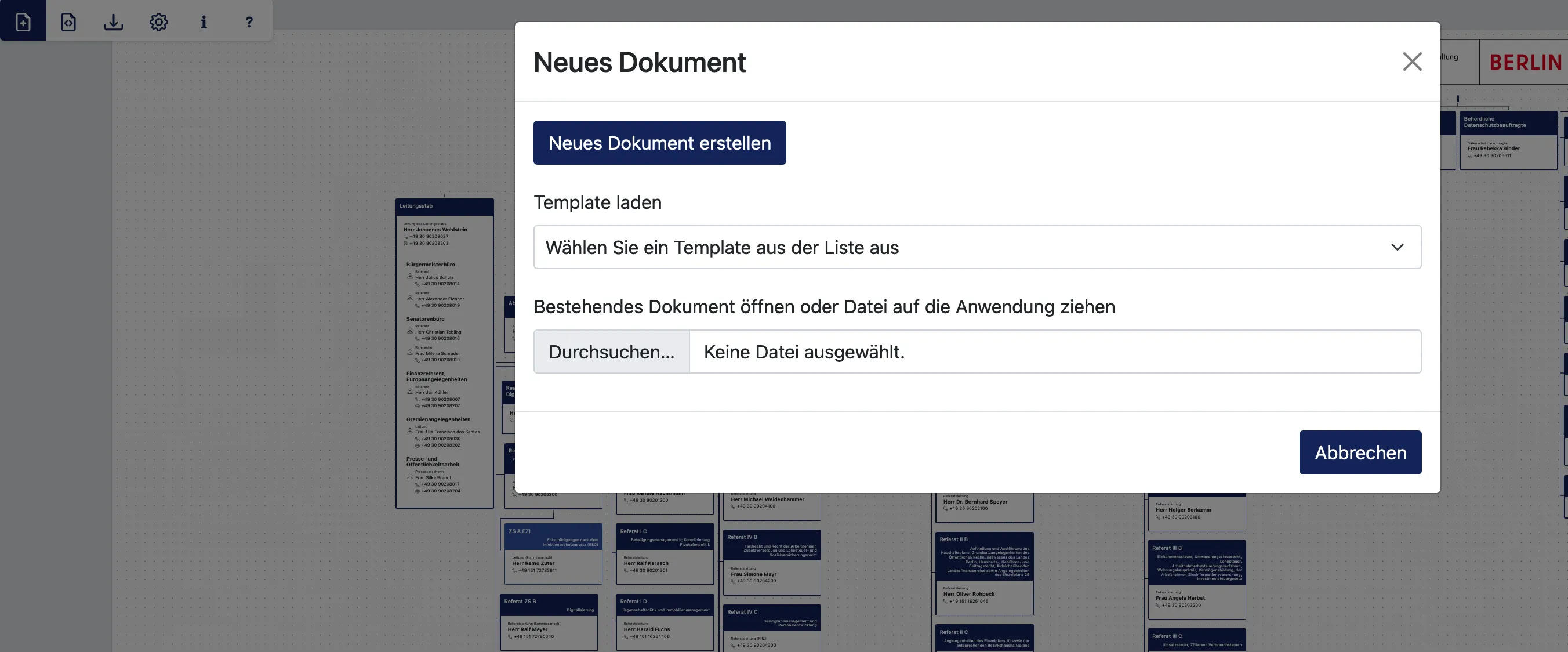 Zehnter Schritt – Mit einem neuen Dokument starten